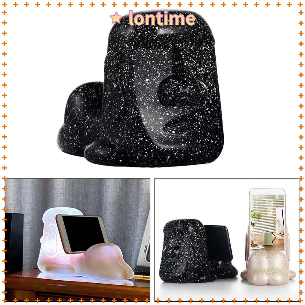 Đèn Ngủ LED Màu Be / Đen Kèm Giá Đỡ Điện Thoại Tiện Dụng