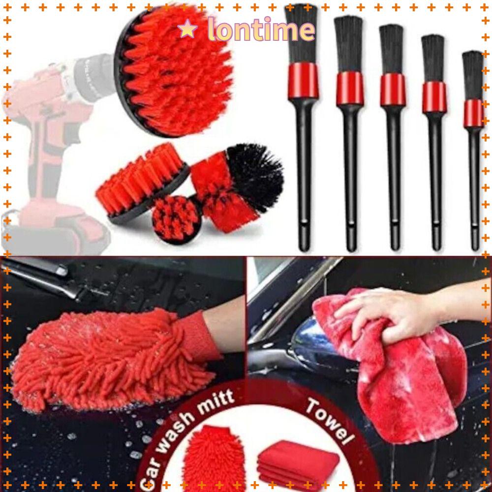 Bộ 18 Bàn Chải Chà Nhám Gắn Máy Khoan Điện Tử Chi Tiết Hình Tròn Trang Trí Nội Thất Xe Hơi Crevice