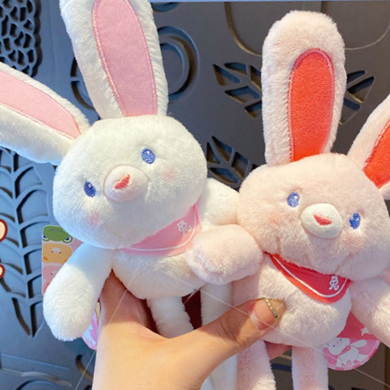 Móc Khóa Hình Thỏ Nhồi Bông Có Thể Thu Gọn Mới