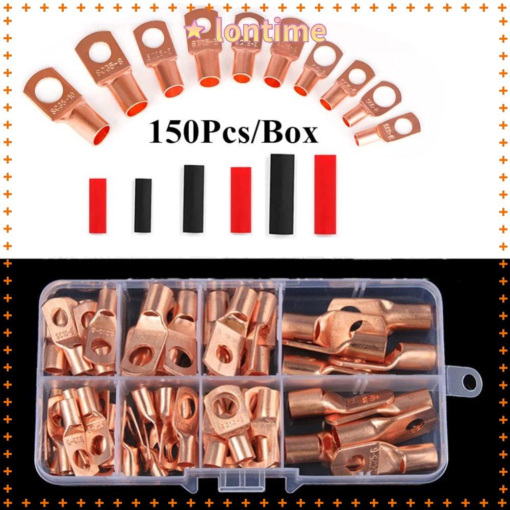 Bộ 150 Đầu Nối Dây Đồng AWG 10 8 6 4 2