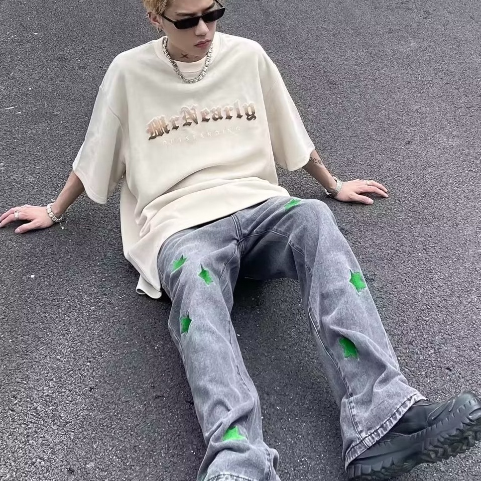 Áo Thun Tay Ngắn Phong Cách Retro Mỹ Thời Trang Mùa Hè Mới Cho Nam