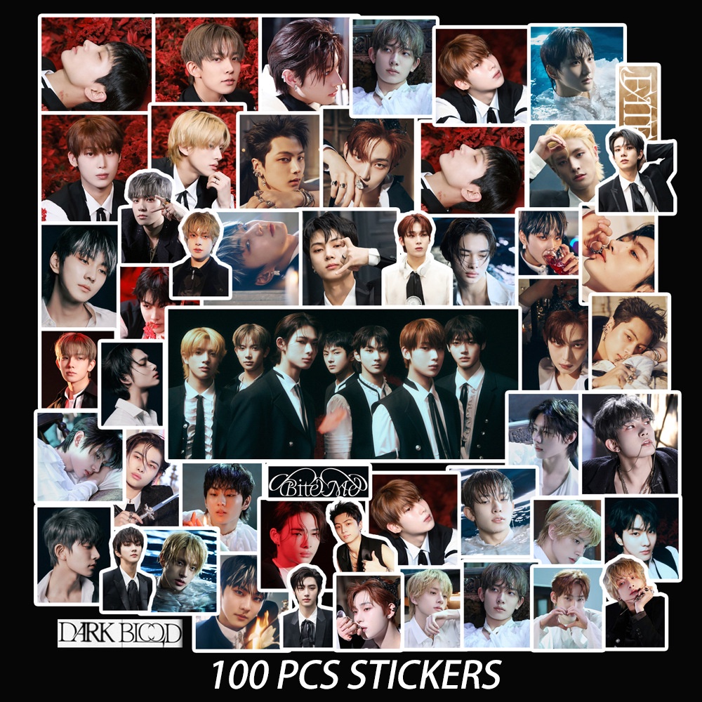 Enhypen Album Dark Biood Sticker Phone Luggage Laptop Decor Stickers