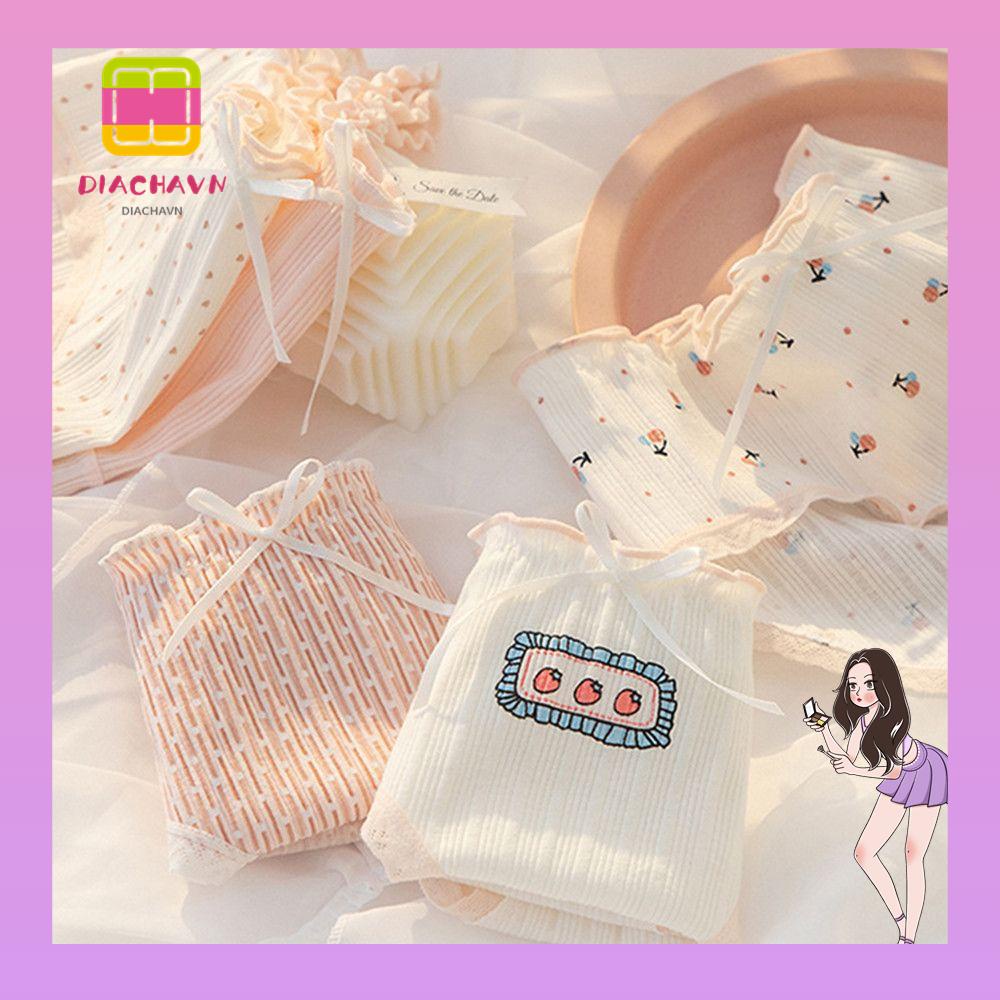 Quần Lót Cotton Đính Nơ Gợi Cảm Cho Nữ