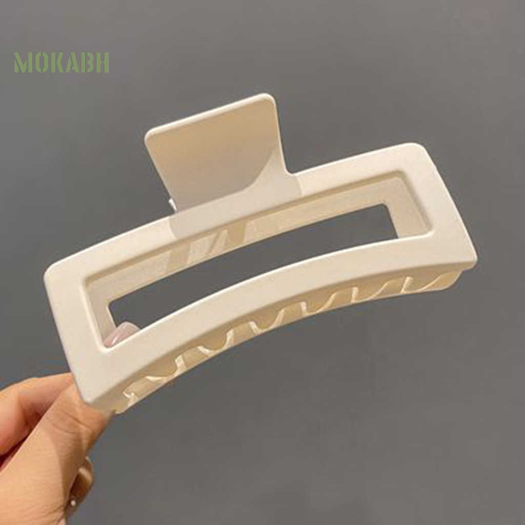 Kẹp Tóc Hình Chữ Nhật Màu Trơn Chống Trượt Tiện Dụng