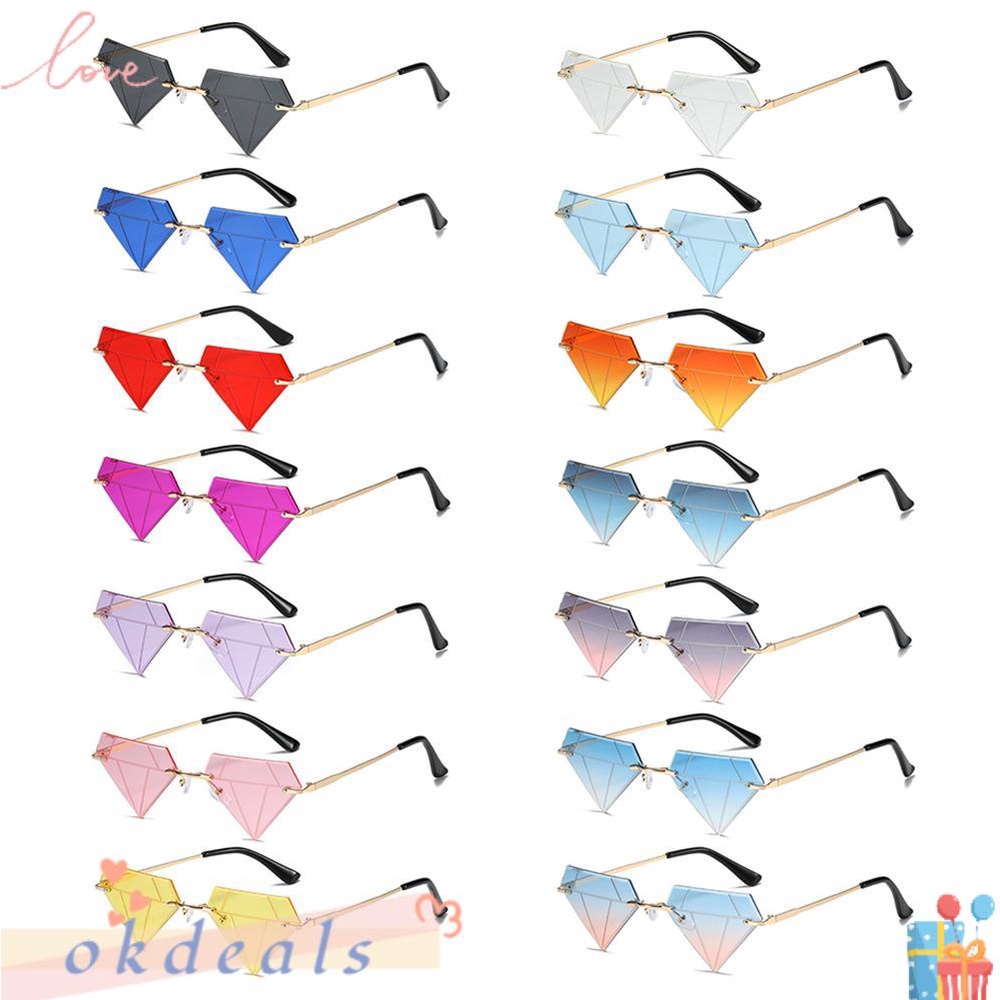 Kính Mát Gọng Tam Giác Phong Cách Vintage Thời Trang Cho Nữ