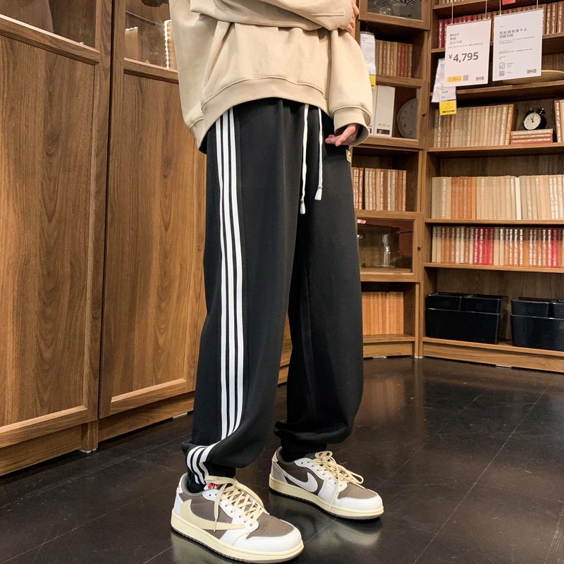 Quần Dài Thể Thao Dáng Rộng Phong Cách Đường Phố Thời Trang Xuân Thu Cho Nam