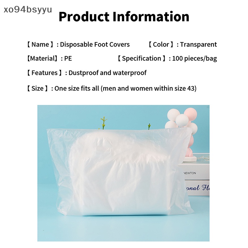 Túi Bọc Chân Chống Thấm Nước Bằng Nhựa Dùng Một Lần Xo94Bsyu