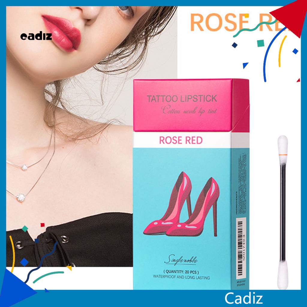 Hộp 20 Tăm Bông Trang Điểm Dưỡng Ẩm Lâu Trôi Tiện Dụng