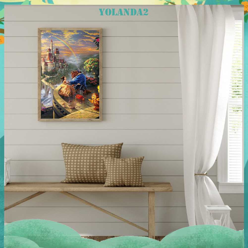 Bộ Tranh Đính Đá 5D Họa Tiết Hoạt Hình Độc Đáo DIY Dùng Trang Trí Nhà Cửa