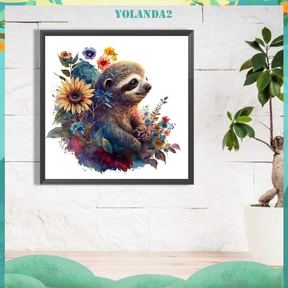 Tranh Đính Đá Kim Cương Toàn Bộ 5D DIY Hình Vẽ Con Lười