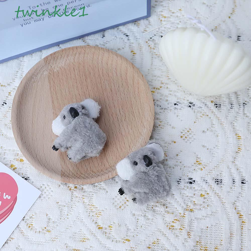Kẹp Tóc Hình Gấu Koala Hoạt Hình Nhồi Bông Lấp Lánh Dễ Thương Cho Nữ