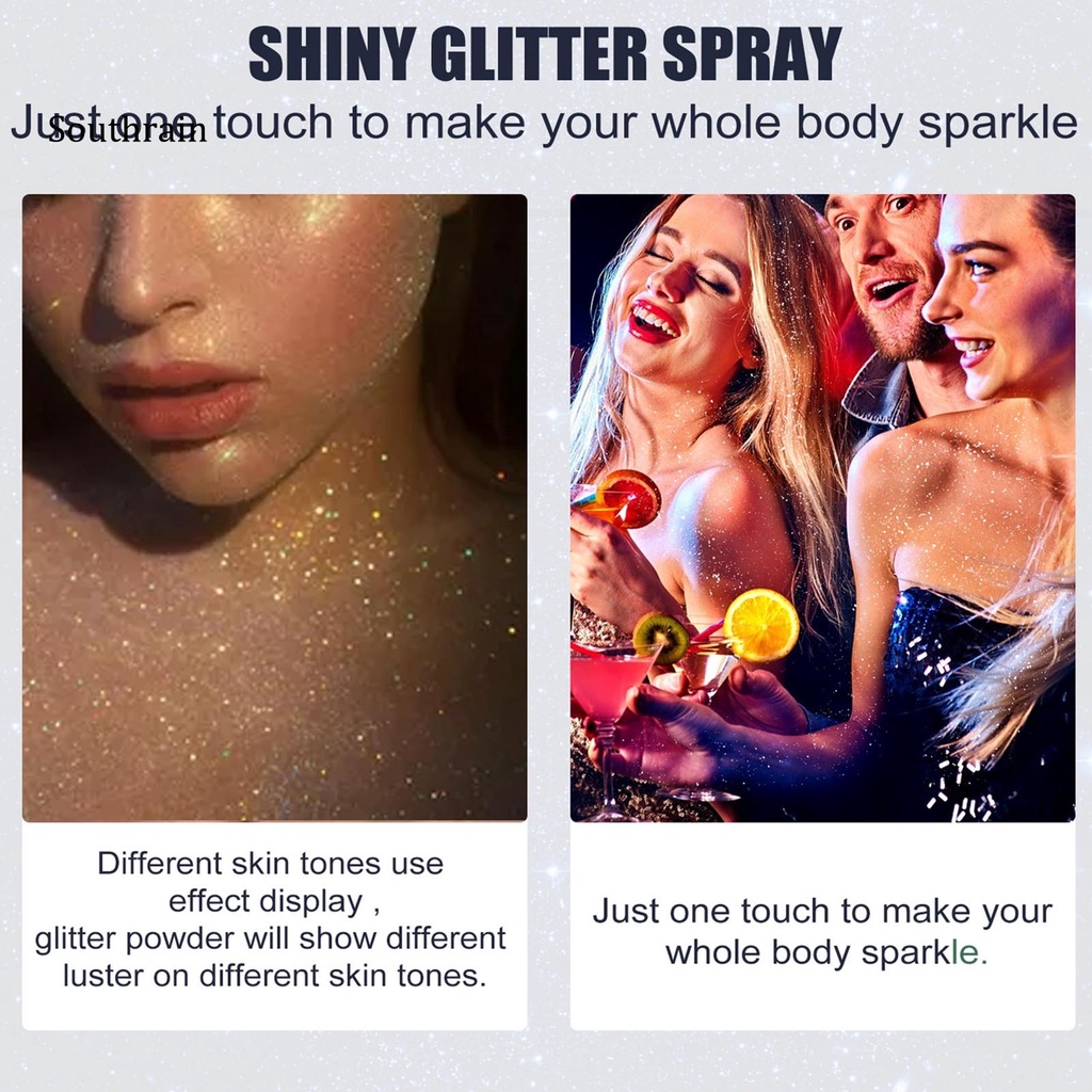 Kem Bắt Sáng SHA 60ml Nhẹ Nhàng Sáng Bóng Trang Điểm Cơ Thể Quyến Rũ An Toàn Cho Tiệc Halloween