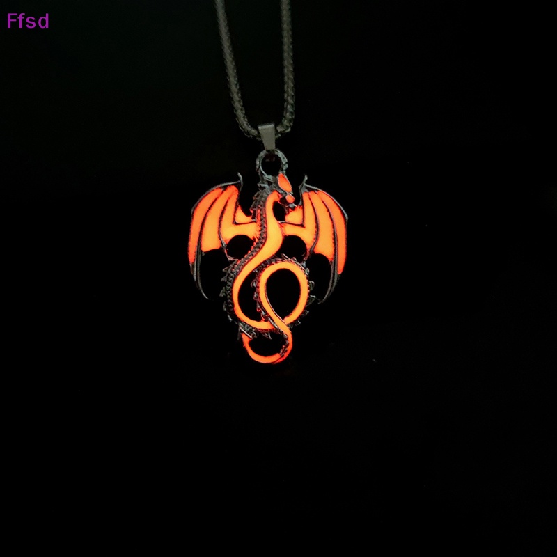 {Ffsd} Vòng cổ Mặt Hình Rồng Phát Sáng Trong Bóng Tối Phong Cách Gothic Punk Làm Quà Tặng Halloween Cho Nam Và Nữ
