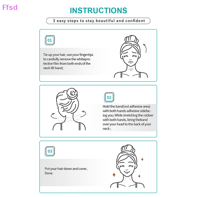 Set 20 Miếng Dán Nâng Cổ Vô Hình Giúp Loại Bỏ Nếp Nhăn