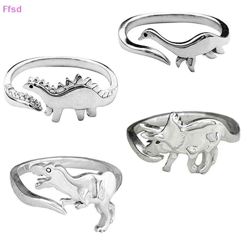 Nhẫn Hợp Kim Hình Khủng Long Phong Cách Cổ Điển Thời Trang Cho Thanh Thiếu Niên