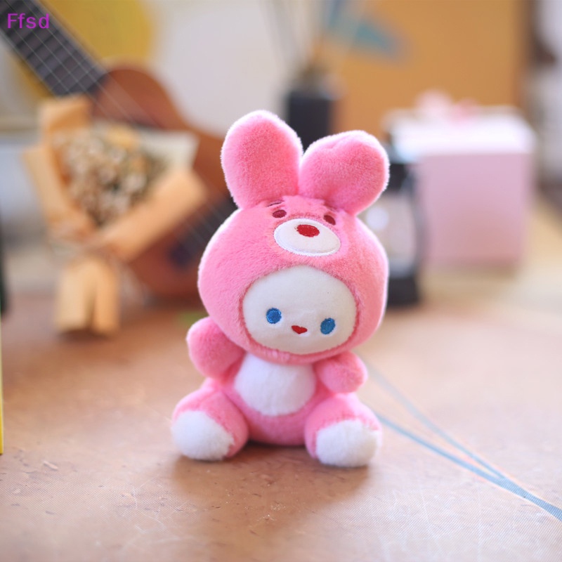 {Ffsd} Móc Khóa Búp Bê Nhồi Bông Hình Thỏ Lau Túi Xách * Hàng Bán Chạy