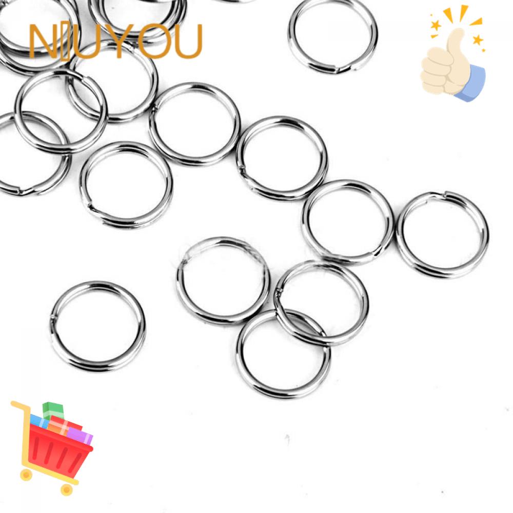 Set 50 Vòng Nối Chìa Khóa 15mm Bằng Inox Chuyên Dụng