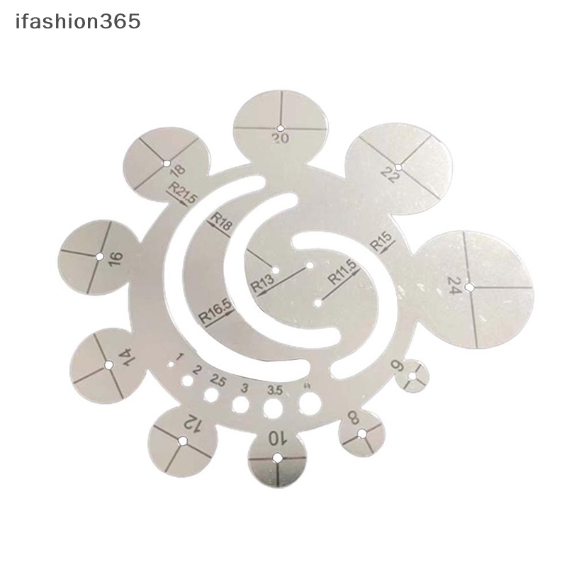 Thước Đo Cắt Góc Hình Tròn Bằng Kim Loại DIY ifashion365