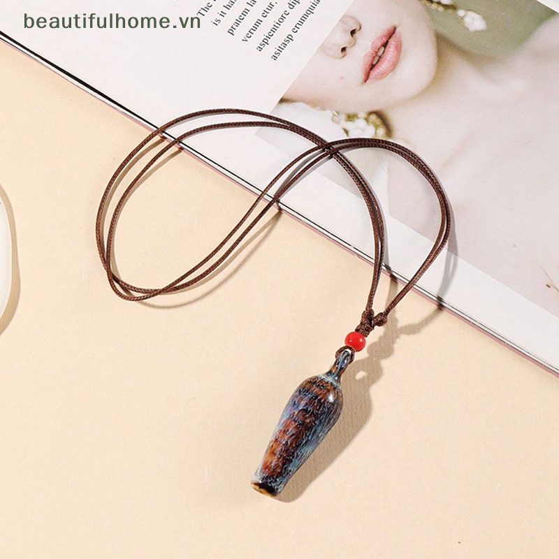 [beautifulhome] Vòng cổ Mặt Gốm Sứ Cổ Điển Có Còi Làm Quà Tặng Trang Sức Cho Trẻ Em [beauty]