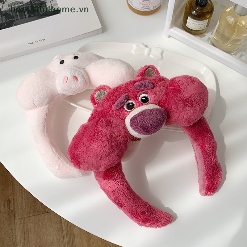 [beautifulhome] Băng Đô Lông Xù Kiểu Hoạt Hình Gấu Đáng Yêu Dành Cho Rửa Mặt / Trang Điểm Tiệc Tùng [beauty]