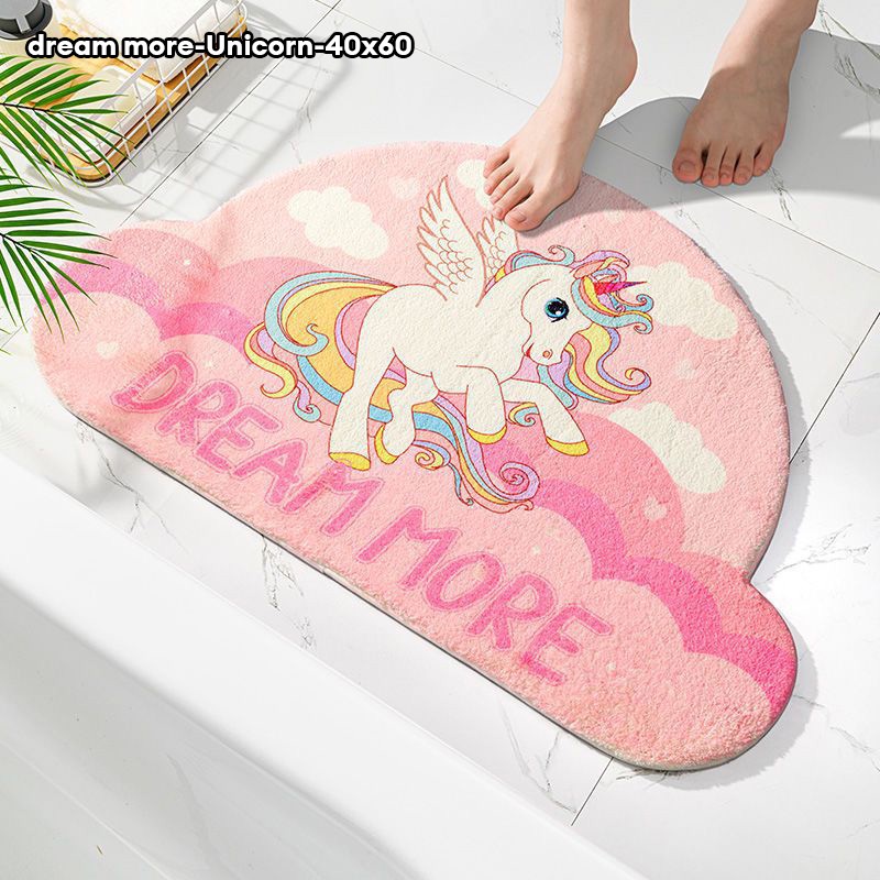 Thảm Lót Sàn Nhà Tắm / toilet Thấm Hút Tốt Chống Trượt Tiện Dụng