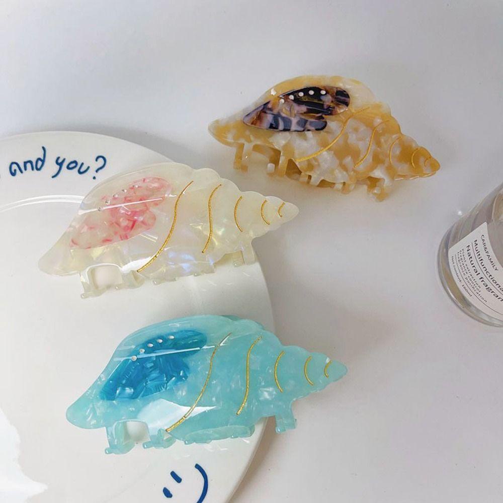 Kẹp Tóc Móng Vuốt Hình Trái Tim / Vỏ Ốc Thanh Lịch|Kẹp Tóc Thiết Kế Đơn Giản Thời Trang Cho Nữ