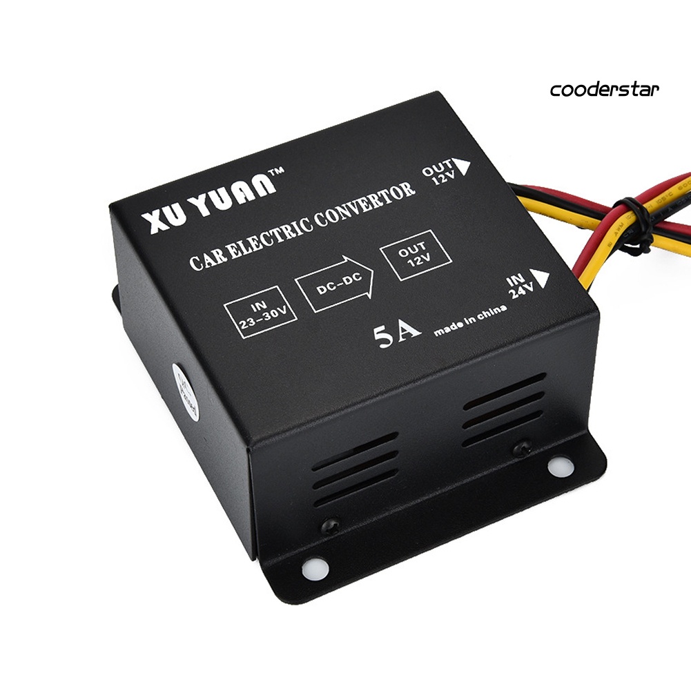 Bộ Chuyển Đổi Nguồn Điện 5A 24V Sang 12V Cho Xe Hơi