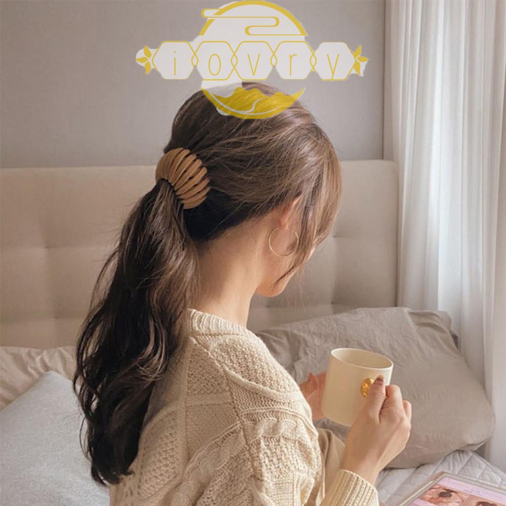 Kẹp Tóc Cố Định Tạo Kiểu Tóc Đuôi Ngựa Bằng Ngà Voi / Tổ Chim Cho Nữ