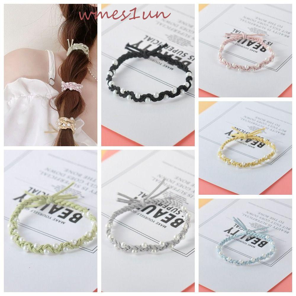 Dây Buộc Tóc Co Giãn Chống Trượt Phong Cách Hàn Quốc Thanh Lịch WMES15H