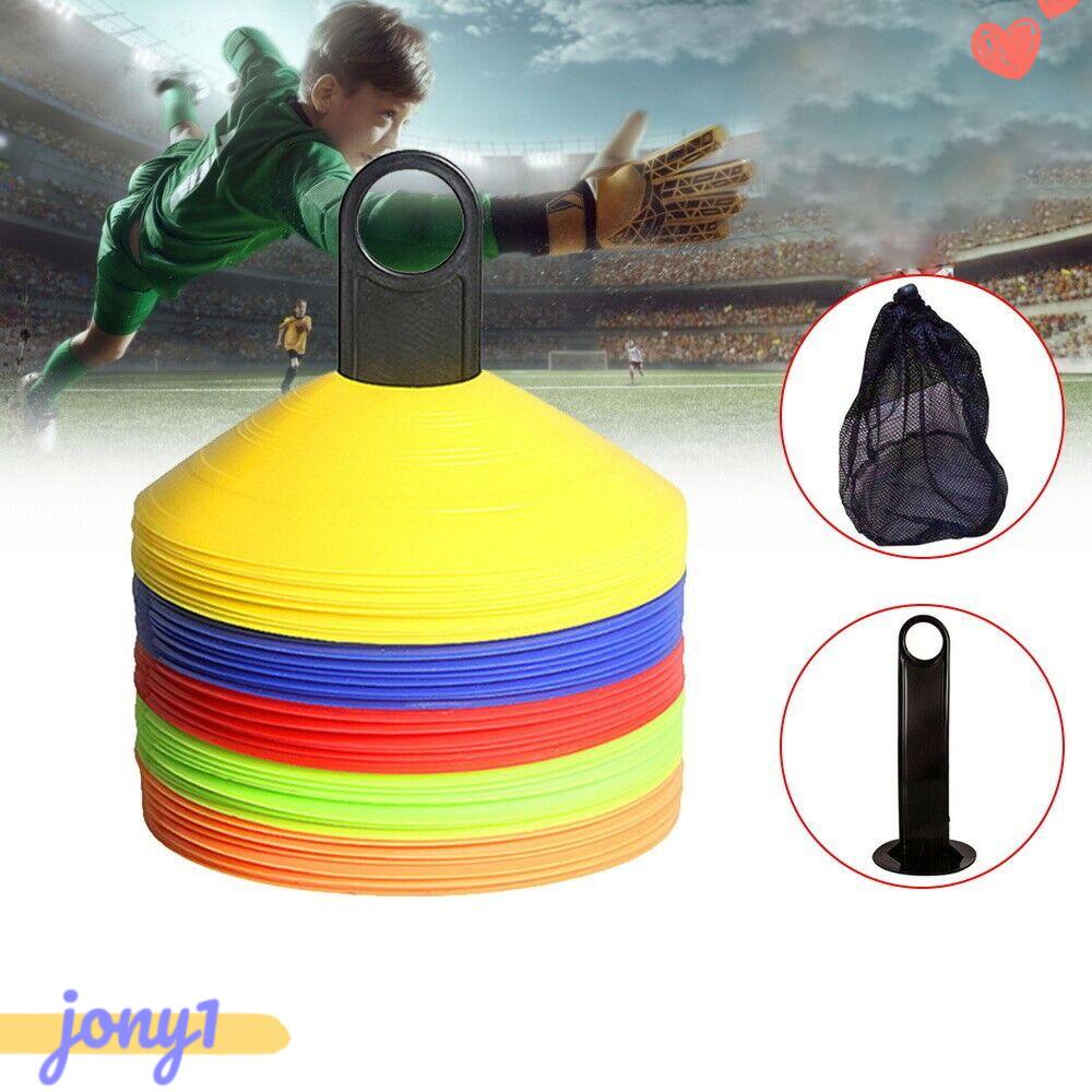 Set 50 Phụ Kiện Đánh Dấu Hình Nón Bằng Nhựa Dùng Luyện Tập Đá Banh