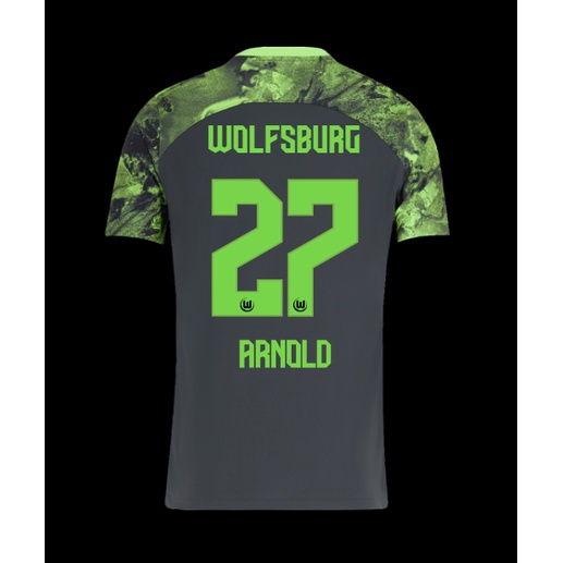 Bhs 2023-2024 vfl wolfsburg away jersey lacroix vandeven arnold svanberg wind football tshirts plus size bsh