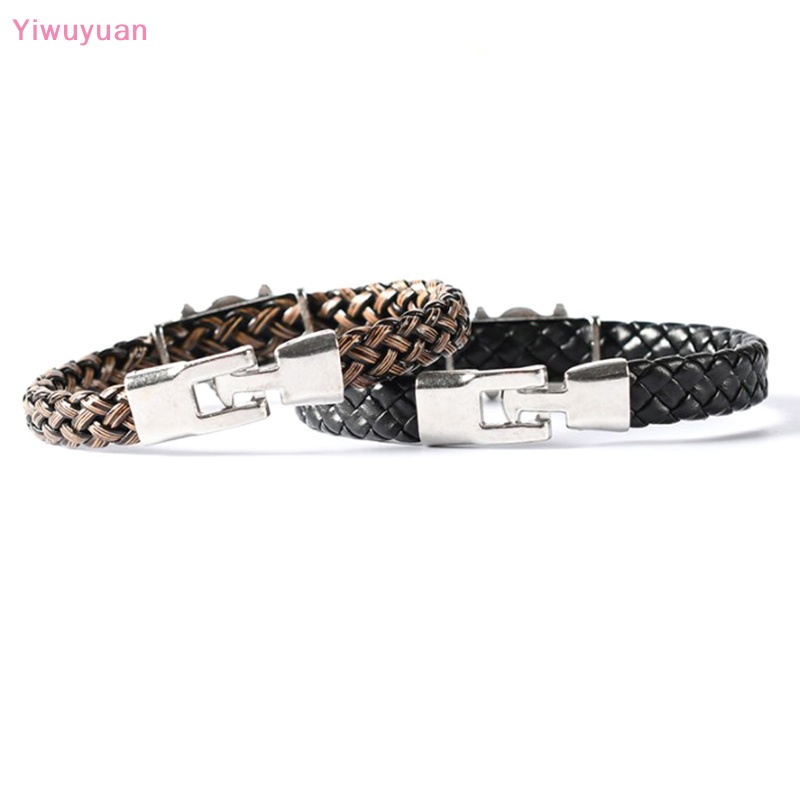 Vòng Tay Dây Da Bện Màu Đen Họa Tiết Cướp Biển Yiwuyuan > Phong Cách Punk Dành Cho Nam Nữ