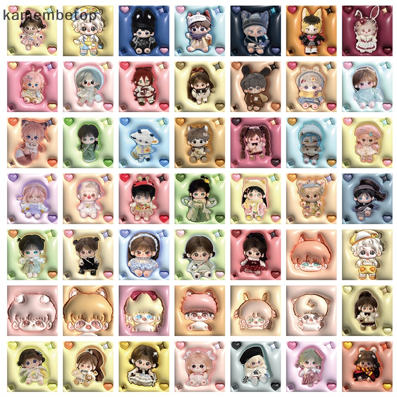 Bộ 62 Miếng Dán Hoạt Hình Bằng Cotton Mềm Mại Trang Trí Ván Trượt / Laptop / Xe Hơi