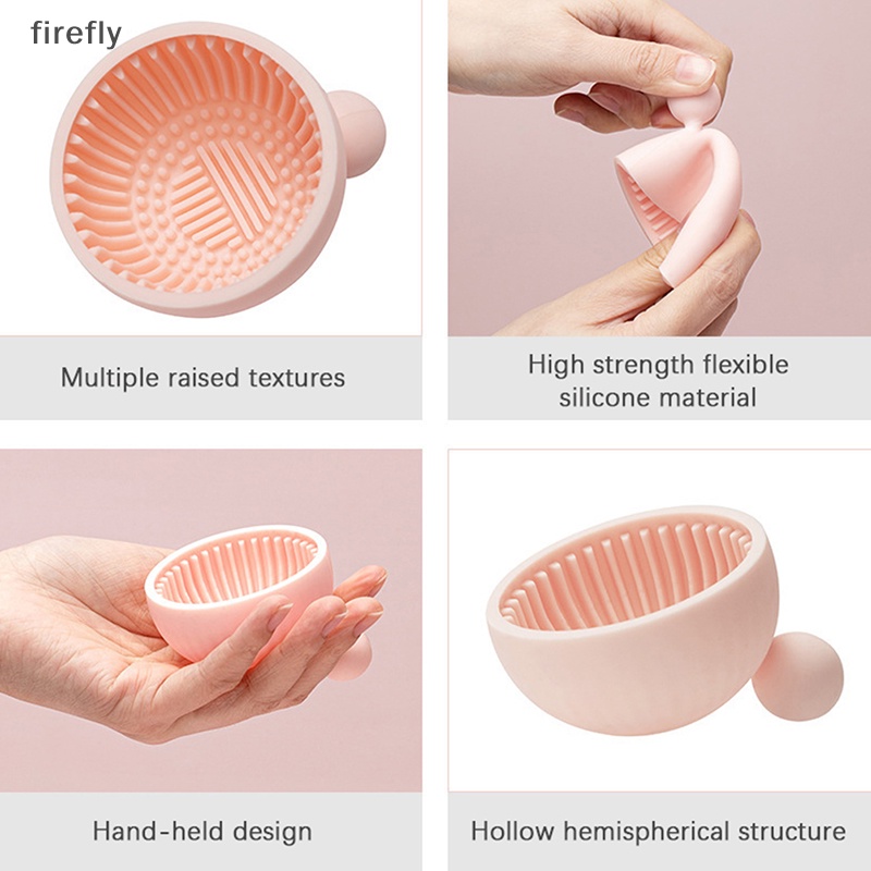 1 Miếng Silicone Vệ Sinh Cọ Trang Điểm Tiện Dụng