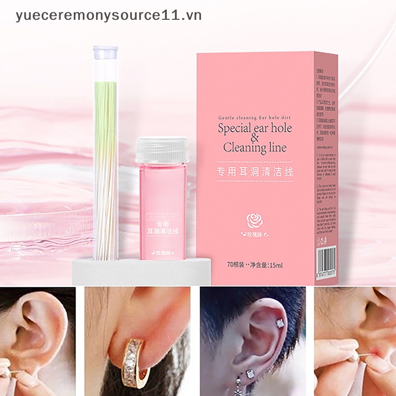 [Ys] Bộ dụng cụ chăm sóc dây chuyền làm sạch lỗ tai dùng một lần 15ml.