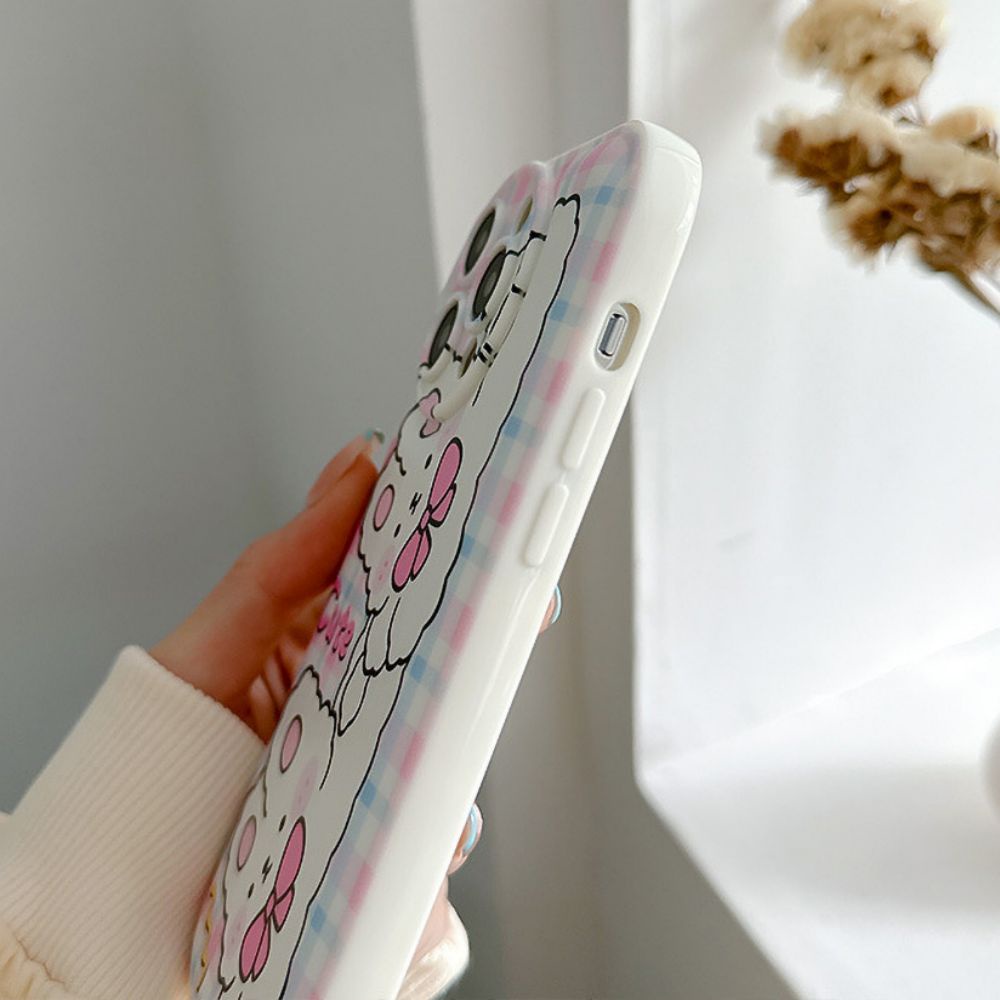 Ốp Điện Thoại TPU Dẻo Họa Tiết Hoạt Hình Chú Thỏ Có Túi Khí Chống Sốc Cho IPhone 11 IPhone 14 13 12 Pro Max
