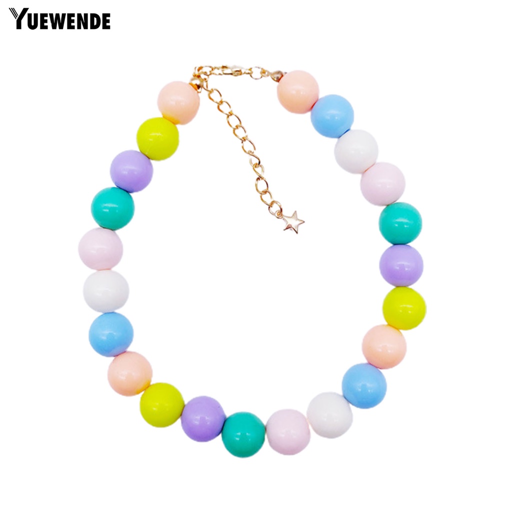 Vòng Cổ Chuỗi Hạt Bằng Nhựa Siêu Nhẹ Nhiều Màu Sắc Cho Mèo Cưng YQ.E