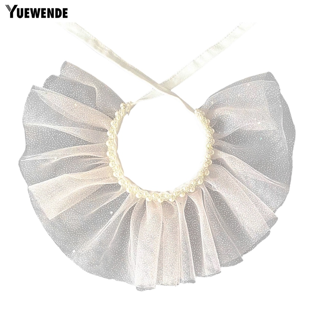 Vòng Cổ Hai Lớp Trang Trí Ngọc Trai Giả Thanh Lịch Cho Thú Cưng