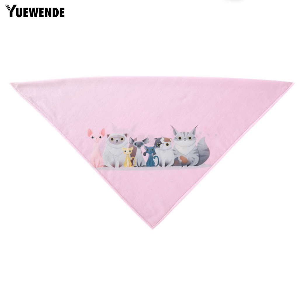 Yếm Ăn Bằng Polyester Siêu Mềm In Họa Tiết Hoạt Hình Dành Cho Thú Cưng