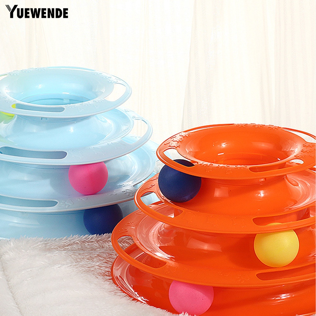 Đồ Chơi Đĩa Sáng Tạo Tích Hợp Bóng Cào Móng Chống Cắn Giảm Căng Thẳng Cho Mèo Cưng