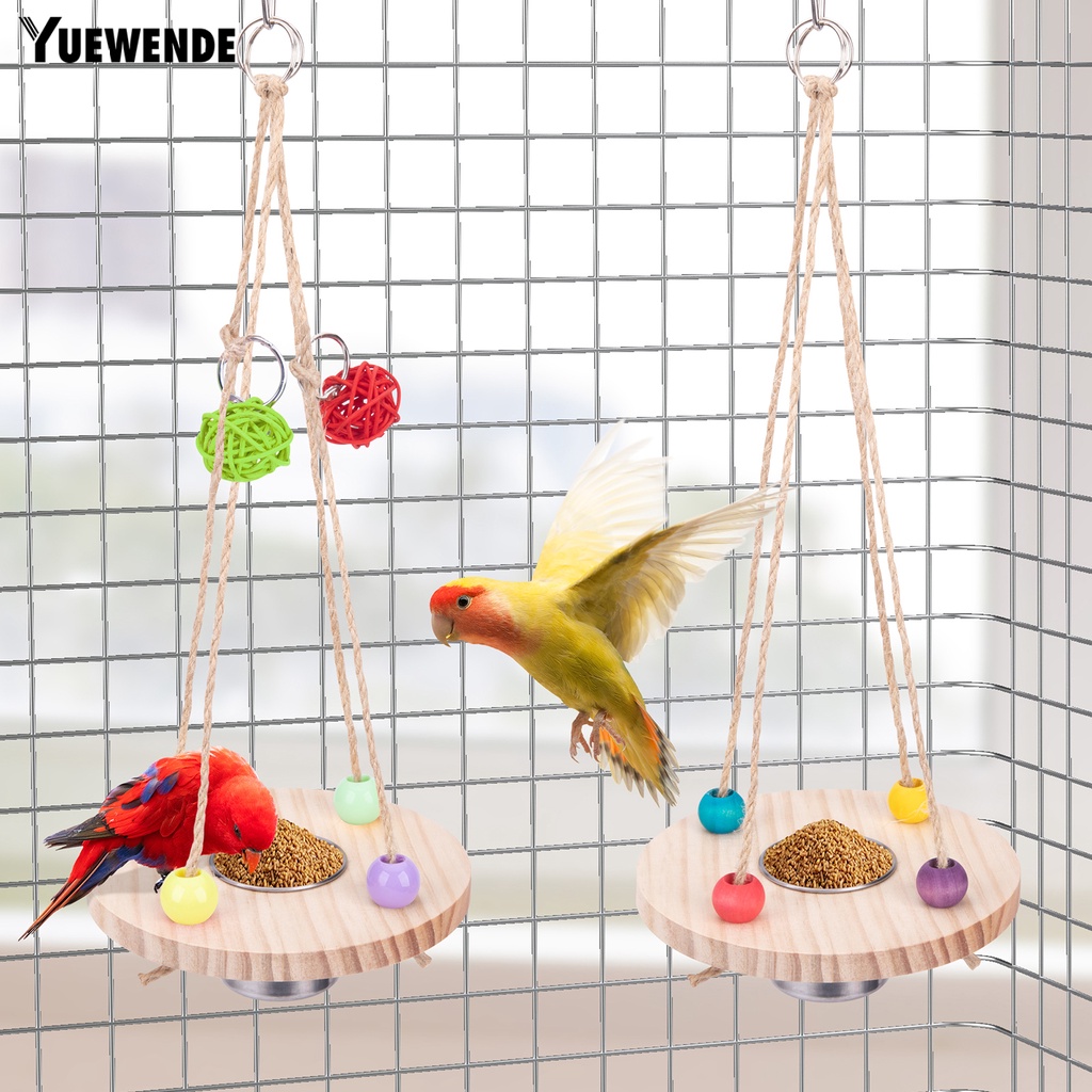 Đĩa Đựng Thức Ăn Bằng Thép Không Gỉ Nhiều Màu Sắc Cho Chim Cảnh