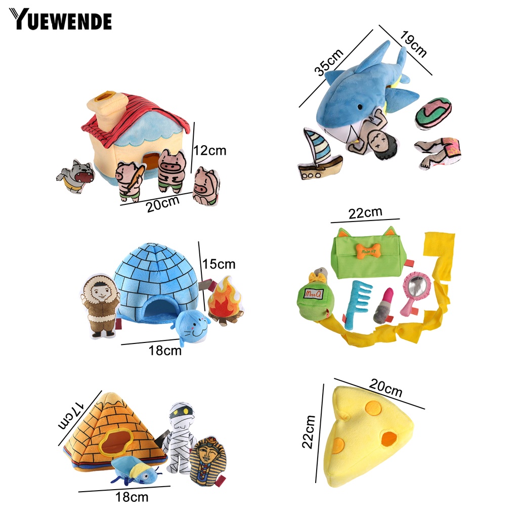 Đồ Chơi Huấn Luyện Chó Hoạt Hình Chống Cắn Kèm Thiết Bị Kêu Vui Nhộn