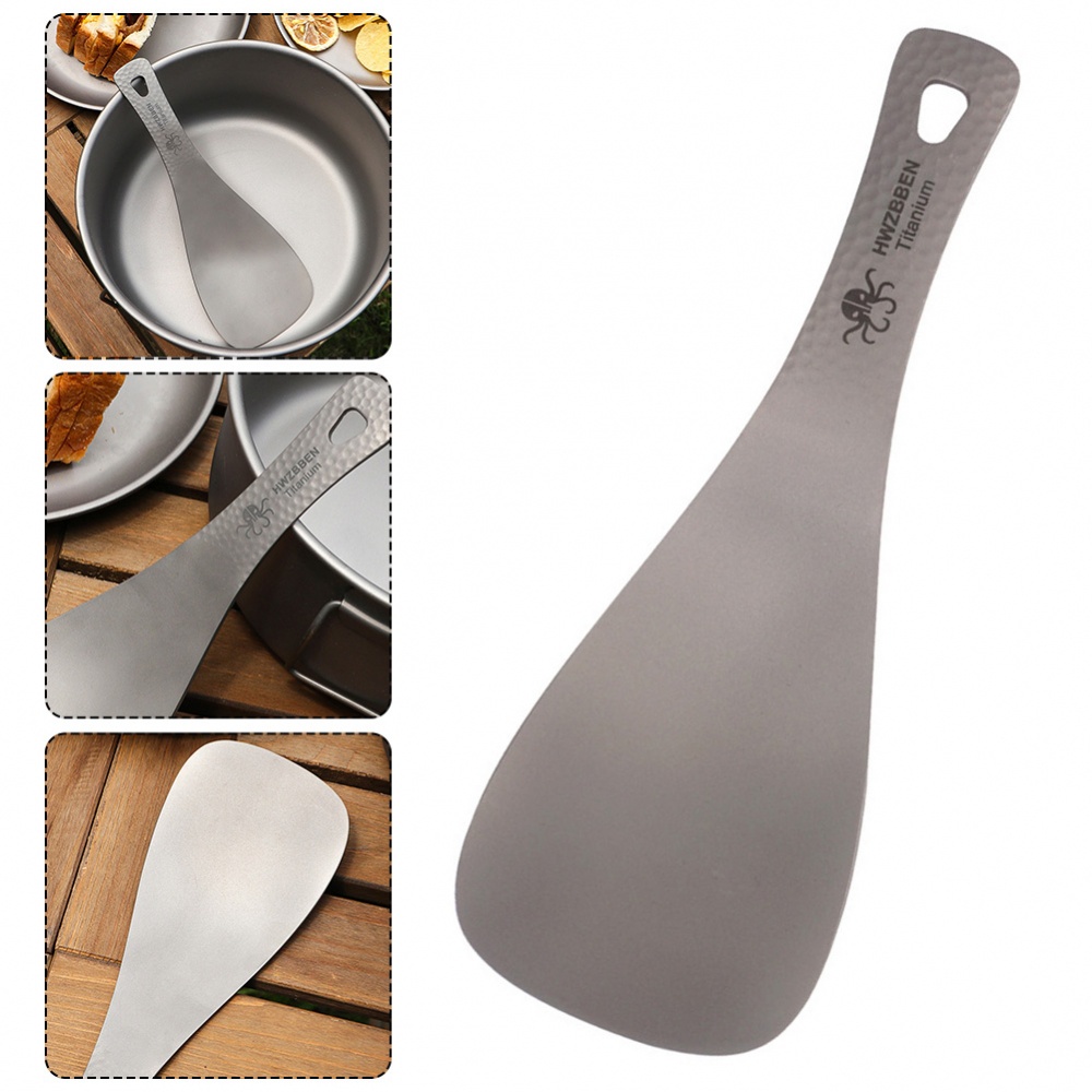 1 Muỗng Titan Nguyên Chất 19.5 * 7cm / 7.7 * 2.8in Aptx. 73g / 0.2lb