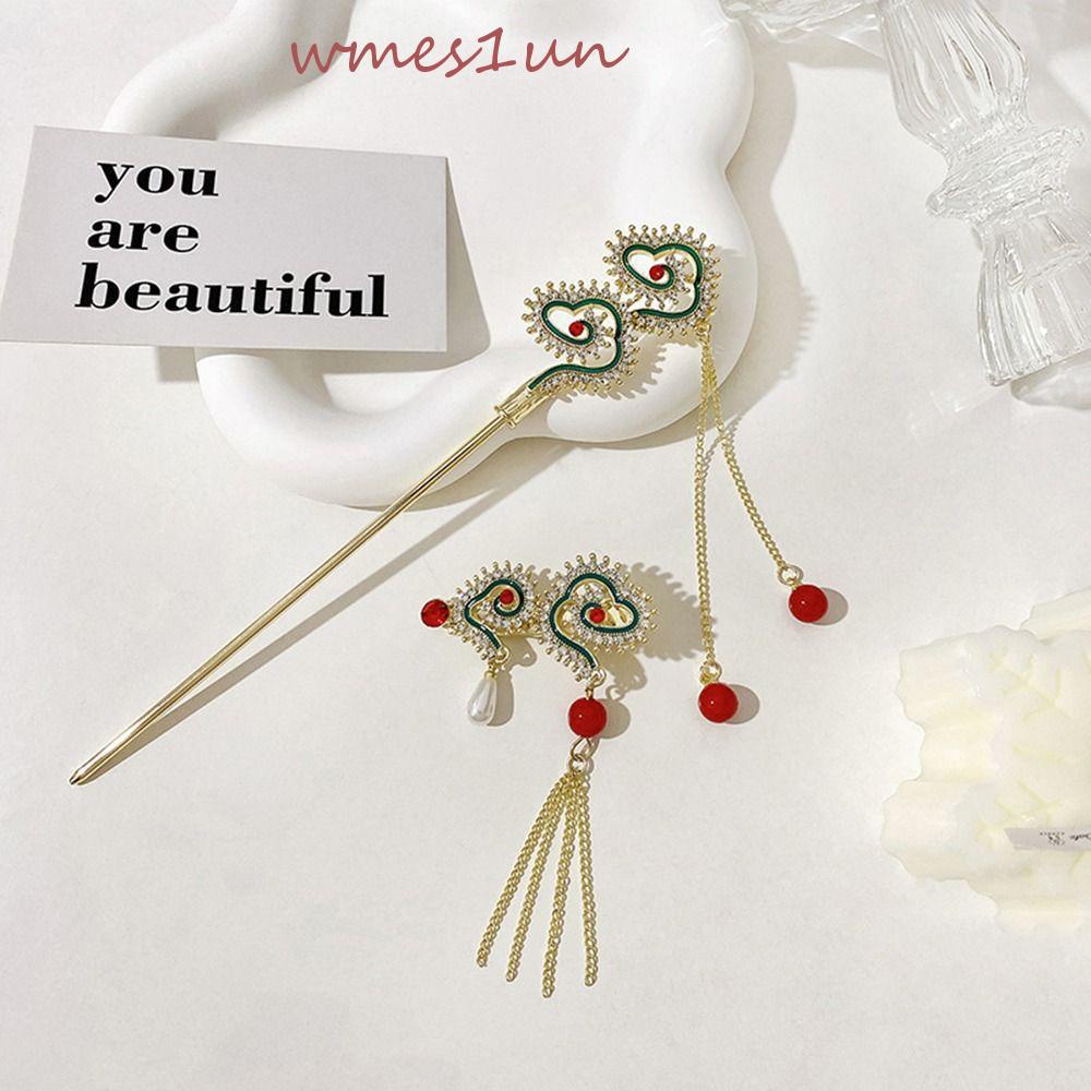 Trâm Cài Tóc Đuôi Ngựa Phong Cách Trung Hoa Cổ Điển Thanh Lịch Cho Nữ WMES15H