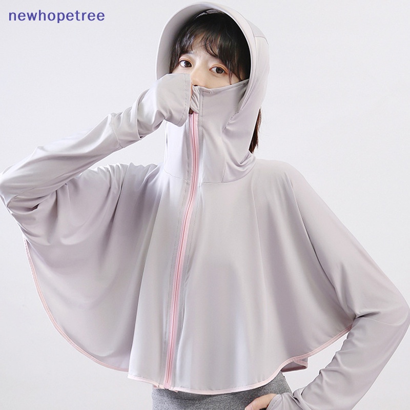 Áo Khoác Màu Trơn Bằng Lụa Mát Chống Tia UV Thời Trang Mùa Hè
