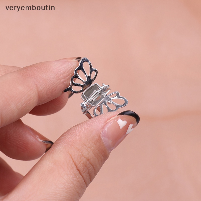 Set 5 Kẹp Bướm Mini Bằng Kim Loại Màu Sắc Thời Trang Dành Cho Nữ