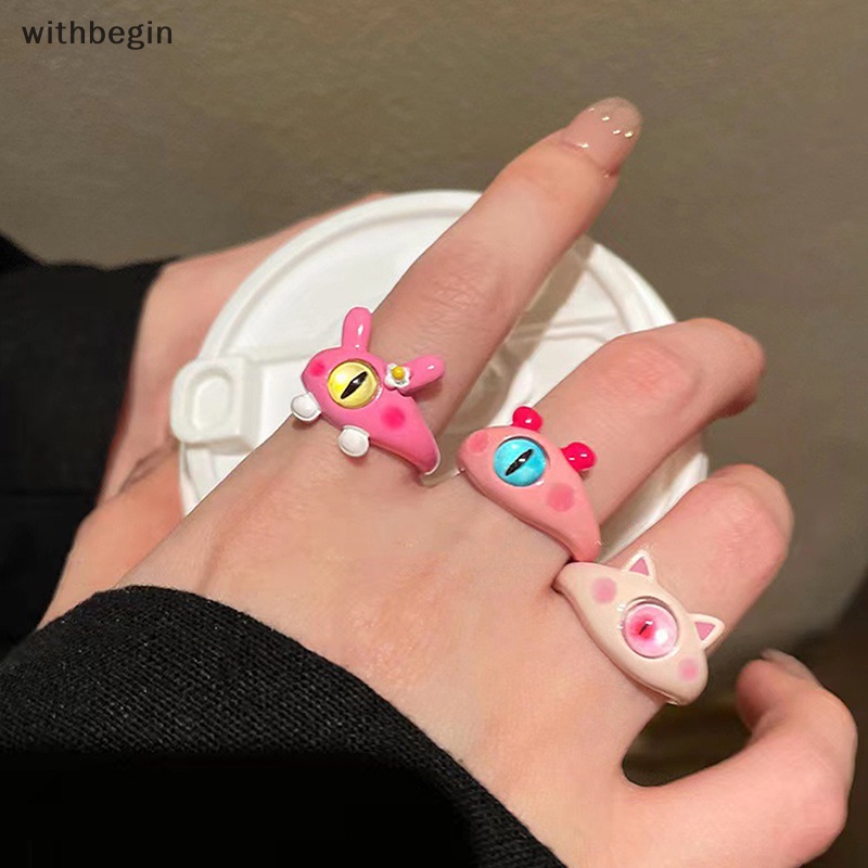 Nhẫn Hình Mèo Đen Mắt To Vui Nhộn Thời Trang Cho Nữ