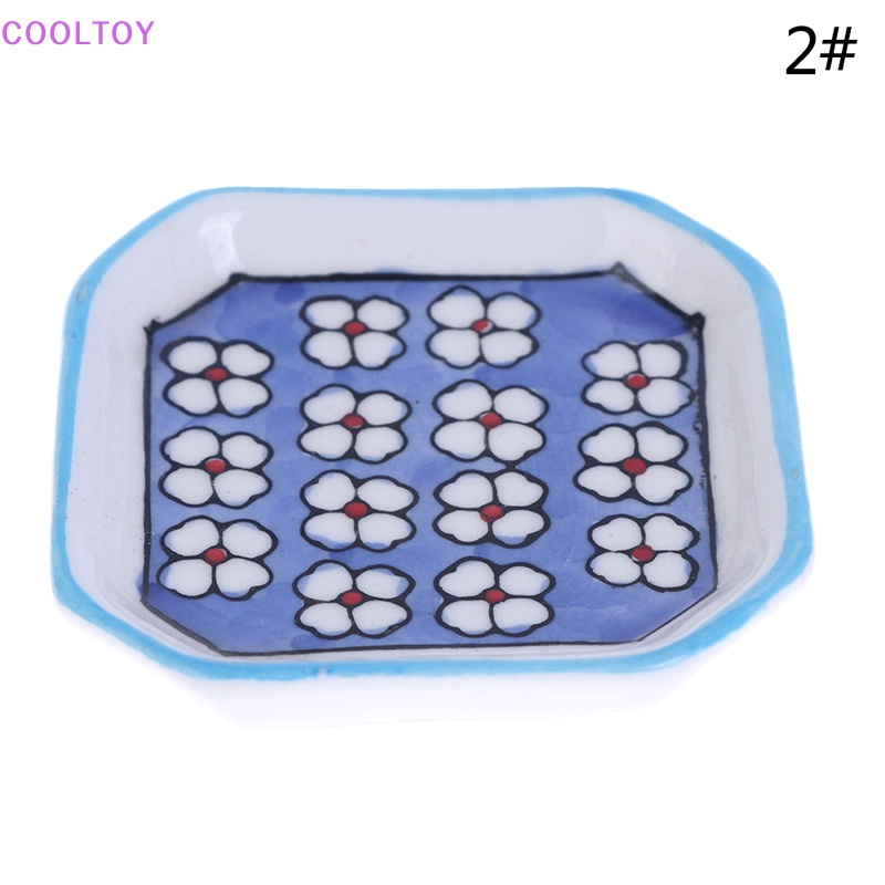 Đĩa Sứ 5CM Mini Đựng Thức Ăn Đồ Chơi Cho Nhà Búp Bê