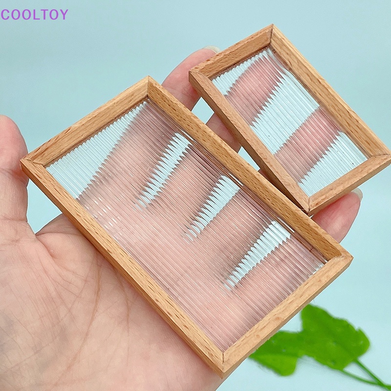 1 Khay Đựng Bánh Mì Tráng Miệng Trong Suốt Trang Trí Nhà Búp Bê Tỉ Lệ 1: 12