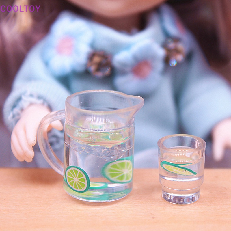 1 Bộ Khay Đựng Trà / Bánh Mini Trang Trí Nhà Búp Bê DIY